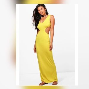 Yellow maxi dress- brand new